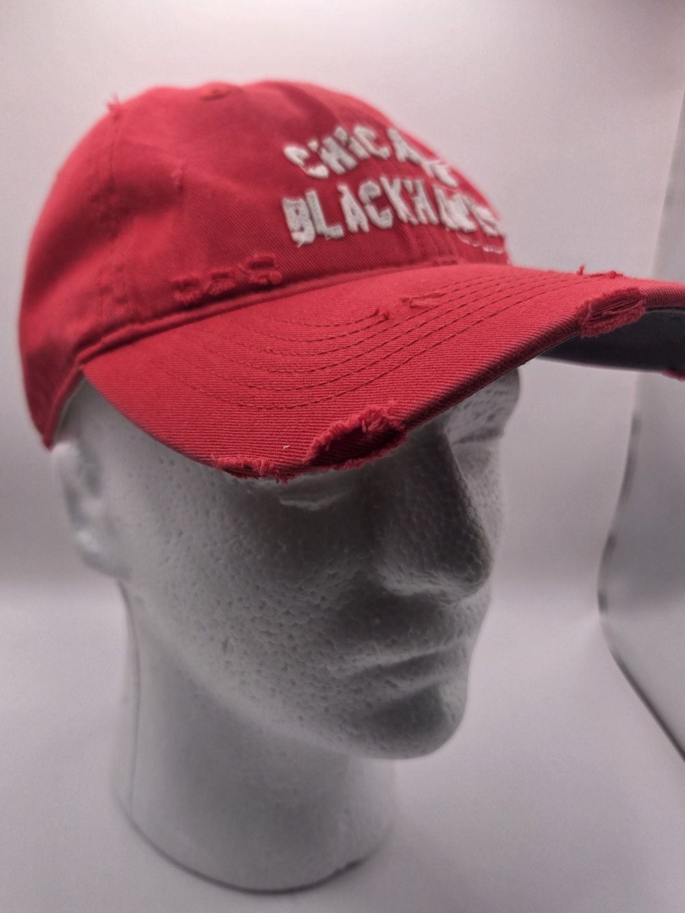 Distressed-style Chicago Blackhawks baseball cap